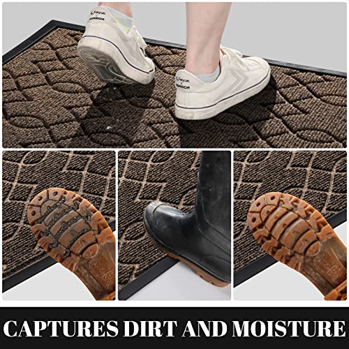 Yimobra Outdoor Door Mat, Heavy Duty Water Absorbent Mud Resistant Easy Clean Entry Outdoor Mats,Non Slip Backing - Image 4