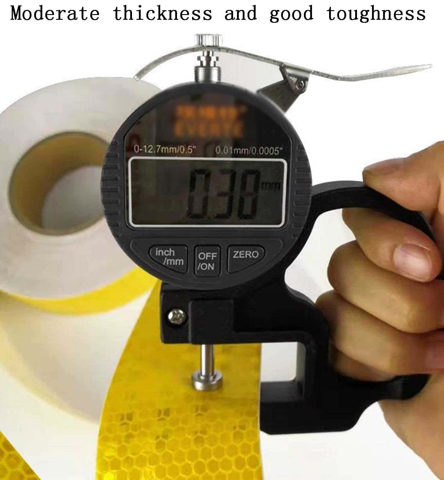Reflektierende Klebebandaufkleber, Warnband, 1 Zoll x 64,5 Fuß Warnaufkleber, reflektierendes Klebeband, selbstklebendes Klebeband, Warnmarkierungsband, reflektierendes Auto-reflektierendes Sicherheit