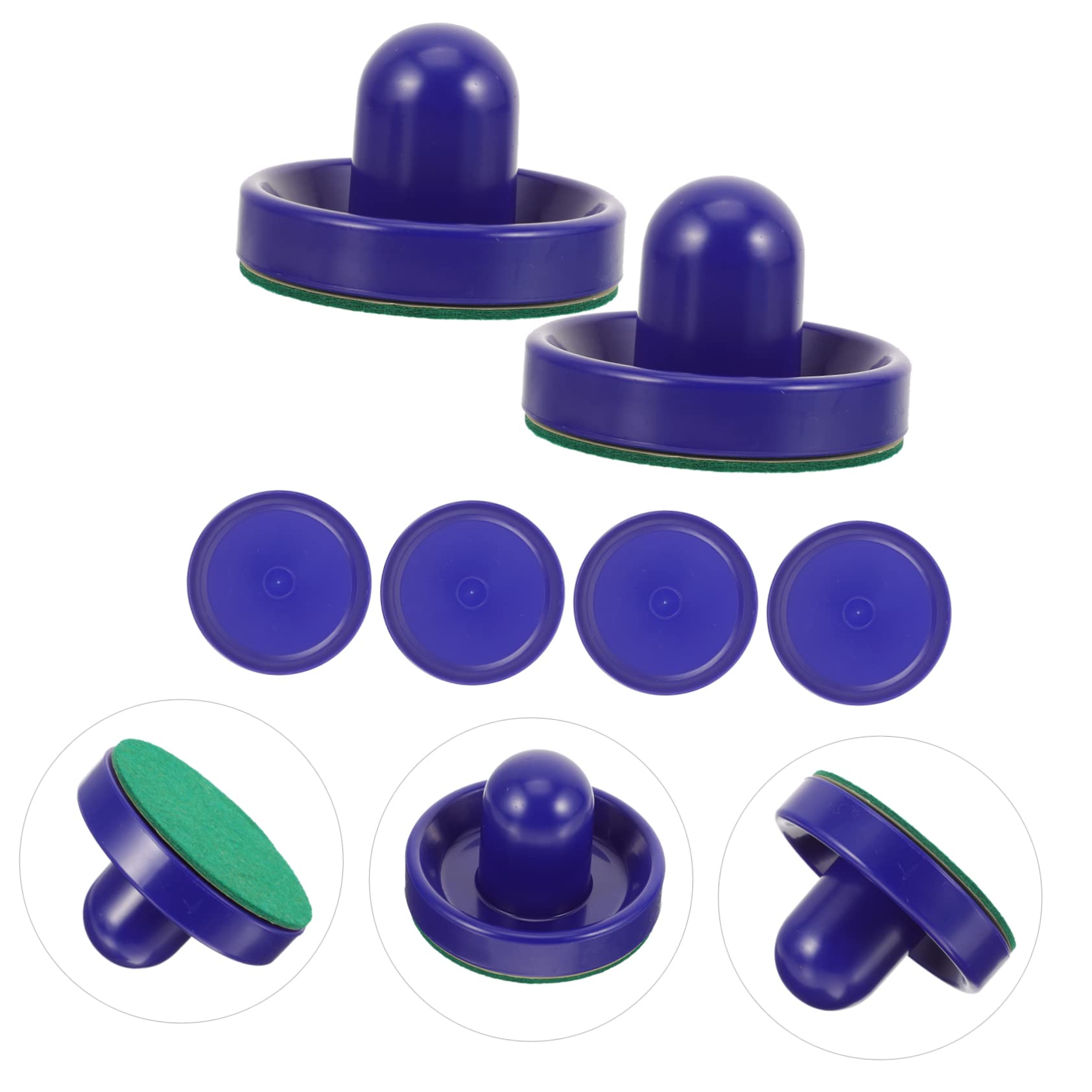Abaodam 3 Ensembles Accessoires De Table De Hockey Rondelle De Hockey sur Glace en Plastique Jouets Flanelle Bleu
