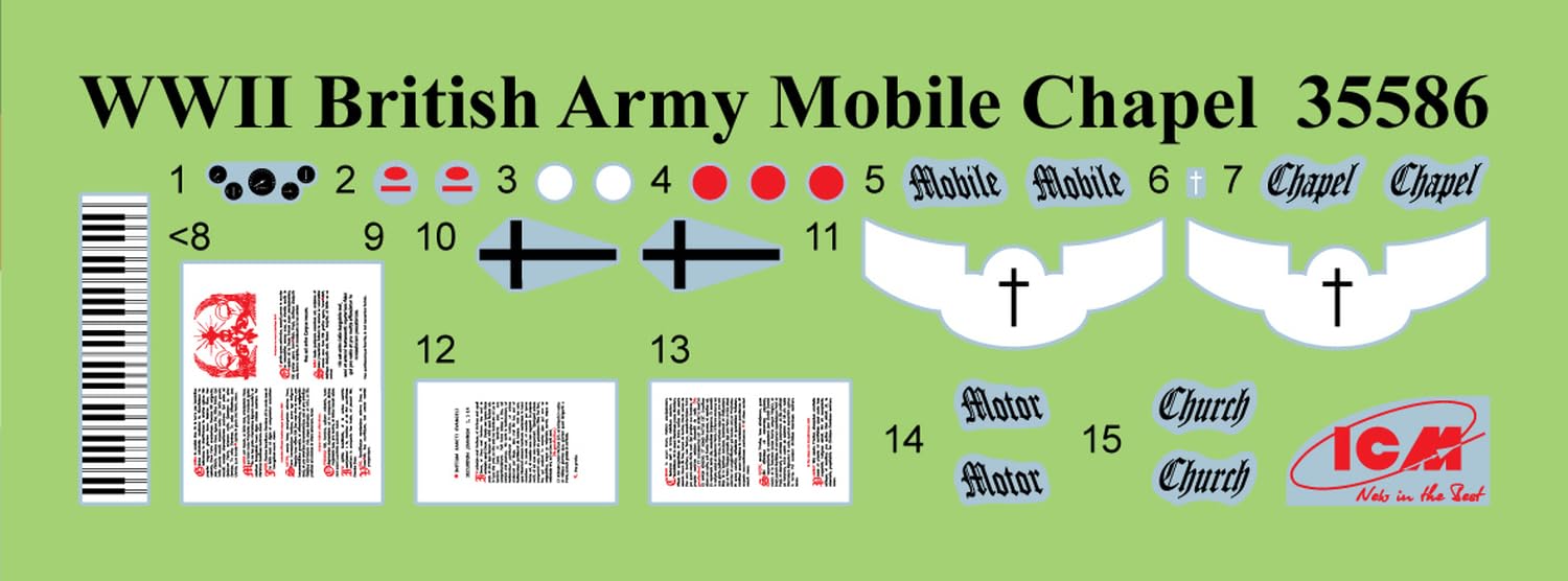 Icm - cappella mobile dell'esercito britannico 1/35 - icm 35586