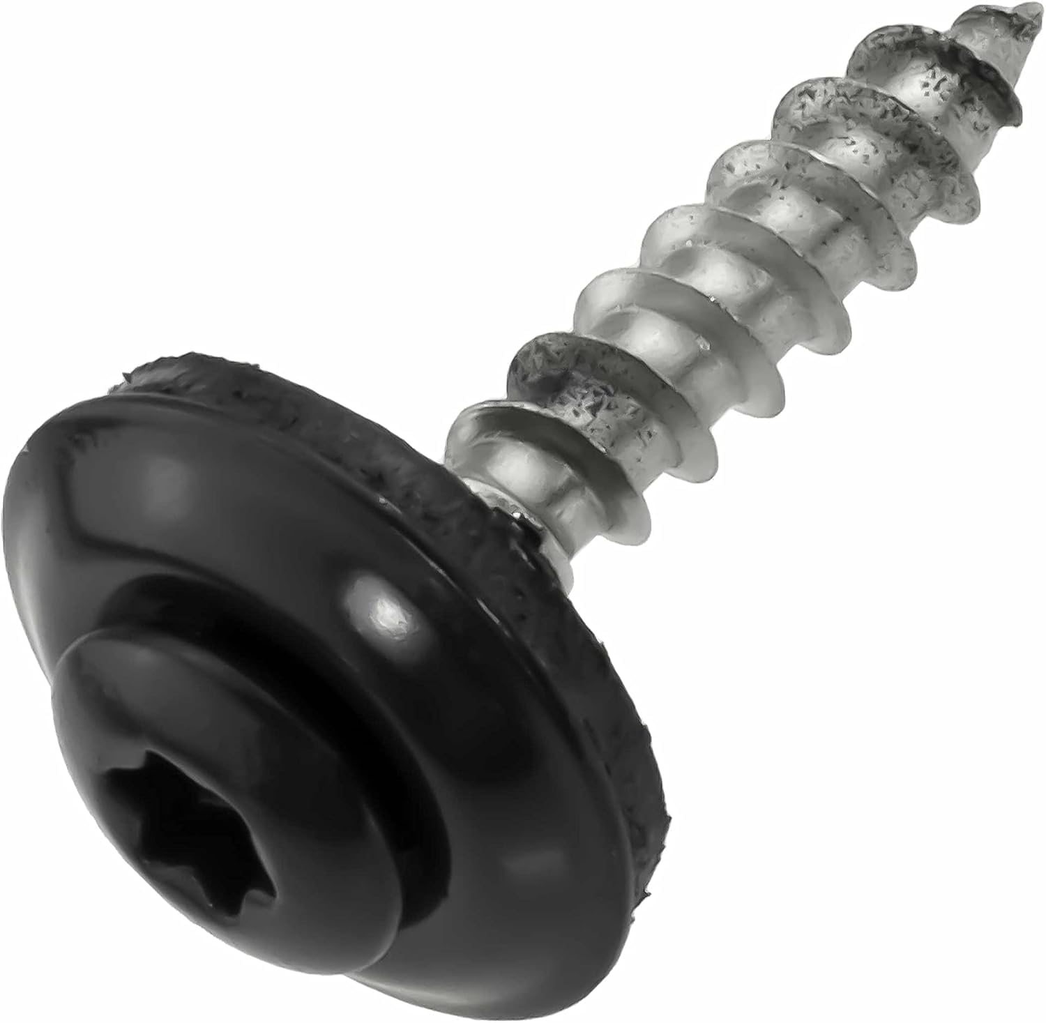 SCREW REBEL 100 tornillos autorroscantes de acero inoxidable A2 de 4,5 x 20 mm con arandela de sellado EPDM para chapa trapezoidal, chapa ondulada, techo, fachada