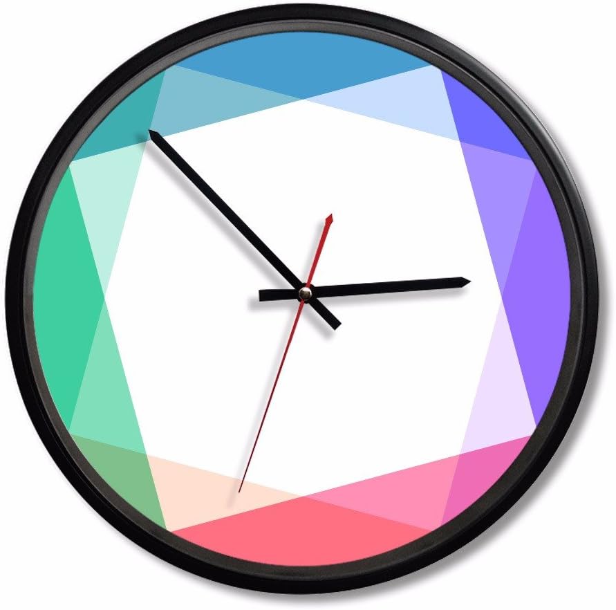 orologio da parete con telaio in metallo