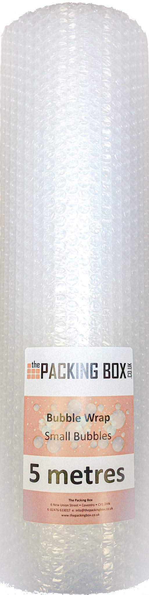 Bubble Wrap Roll - 5 m x 500mm - Small Bubbles - by The Packing Box