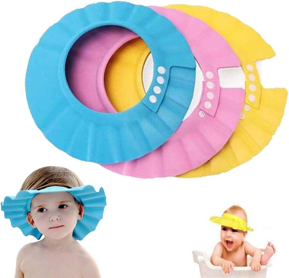 Baby Shower Cap, Shienus Adjustable Waterproof Bath Cap Visor Hat