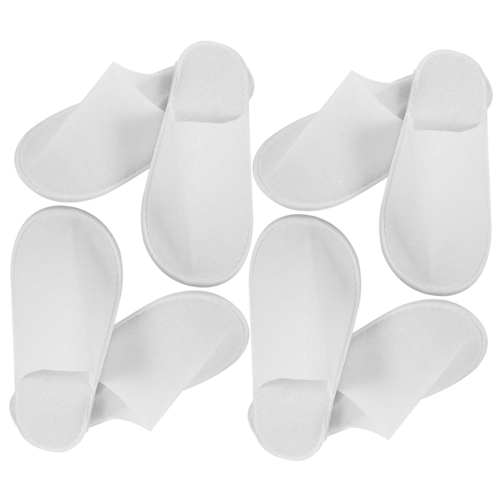 12 Paia di Pantofole da Hotel Monouso Unisex Bianco Suola Antiscivolo, Morbide e Comode, per Party e Motel