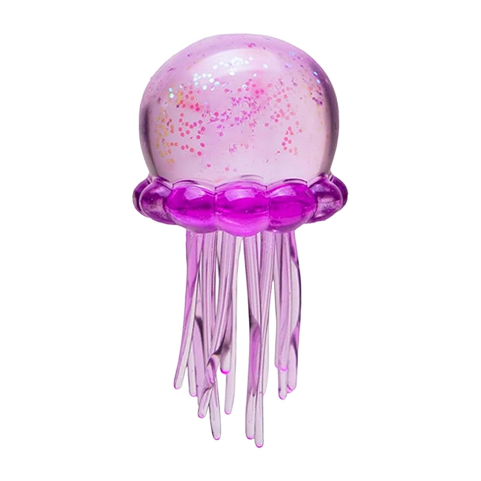 Juguete de medusa de neón brillante con tentáculos largos, juguete sensorial elástico con partículas de purpurina para niños y adultos, regalo ideal para oficina, hogar, regalo de Pascua — view 6