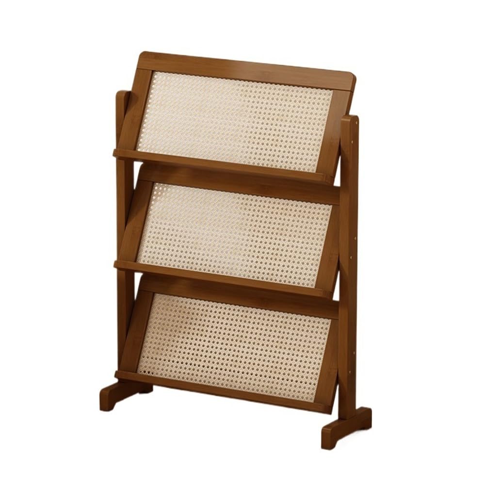 Porte-revues mince à plusieurs niveaux pour le bureau et le salon - Présentoir élégant pour livres et brochures - Peu encombrant