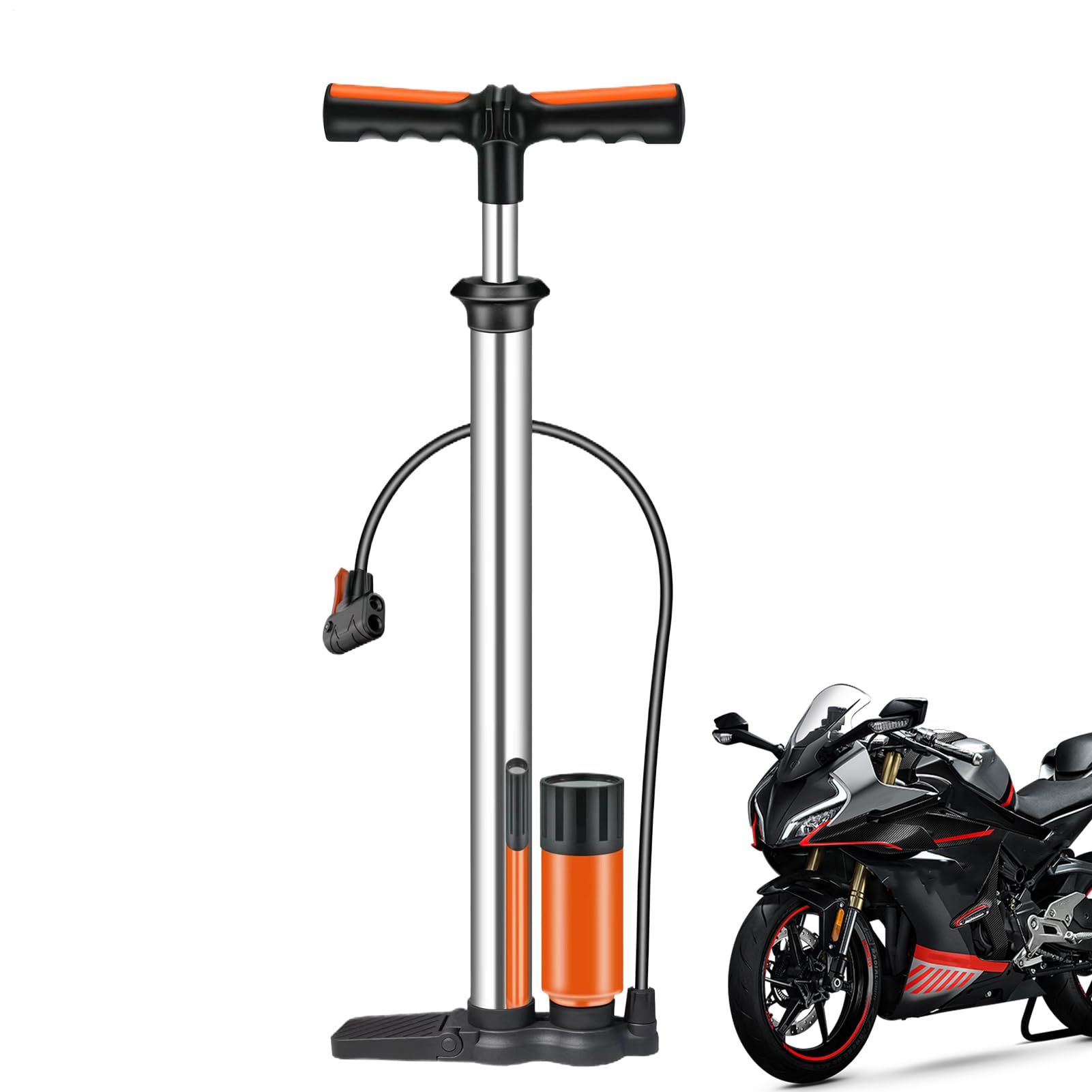 Pompe main de plongée en acier inoxydable de 60,8 cm - 8