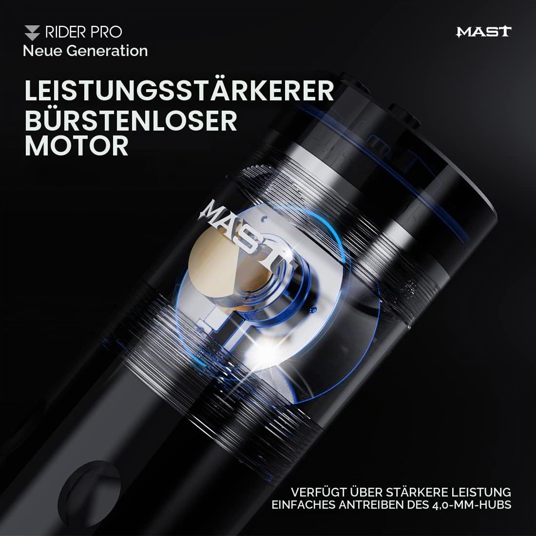 Mast Rider Pro Wireless Tattoo Maschine Pen Rotary tätowiermaschine Tattoo Gun 4.0mm Stroke Length Brushless Motor für Tätowierer