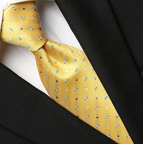 Image of KissTies Mens Necktie Polka Dot Ties For Men Classic Dressing Tie + Gift Box