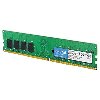 Crucial 8GB DDR4 RAM, 2400MHz (PC4-19200) CL17 Desktop