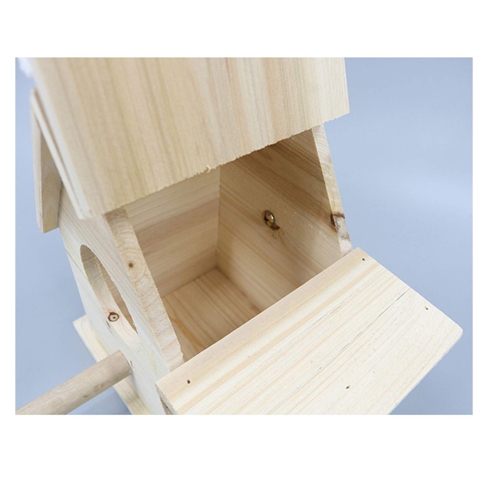 Jaula de pájaros Nest Box Bird House Caja de cría de Madera para Lovebirds, Parrotlets Caja de apareamiento Pájaros Naturales Huts Nido de Pájaro