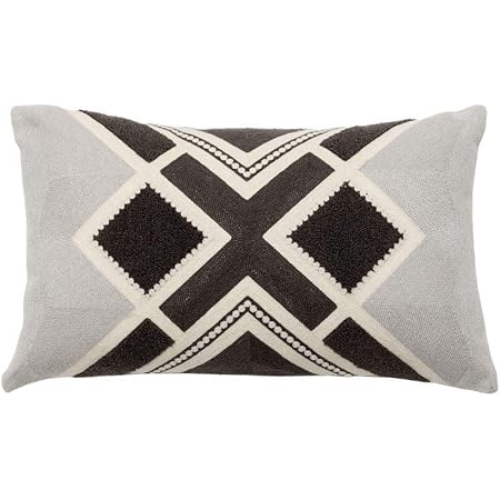 grey aztec cushion