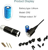 Vista 6 de Kit de mira láser de múltiples calibres, juego de puntero de punto verderojo para pistola de rifle calibre .177 a 12GA .78, 12 adaptadores, alcance