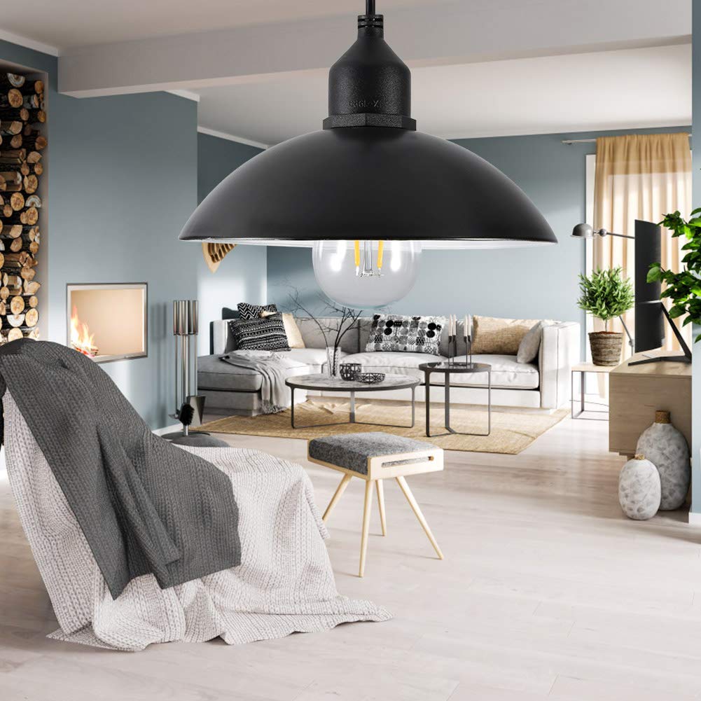 Alvinlite Lampada a Sospensione per Esterni Luci solari a LED per tettoia Solare con Pannello Solare Regolabile per Illuminazione Domestica da Giardino con Veranda