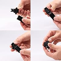 Vista 4 de SPT-1 Vampire Plugs 20 piezas Negro – Enchufe deslizante hembra y macho, enchufe eléctrico de repuesto para luces de decoración de Navidad