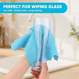 Orighty Paños de Limpieza de Microfibra, 24 paquetesAltamente absorbentes, sin pelusasMultiusos, potentes paños de Limpieza para el hogar, la Cocina y el Cuidado del Coche Multicolor 24 piezas