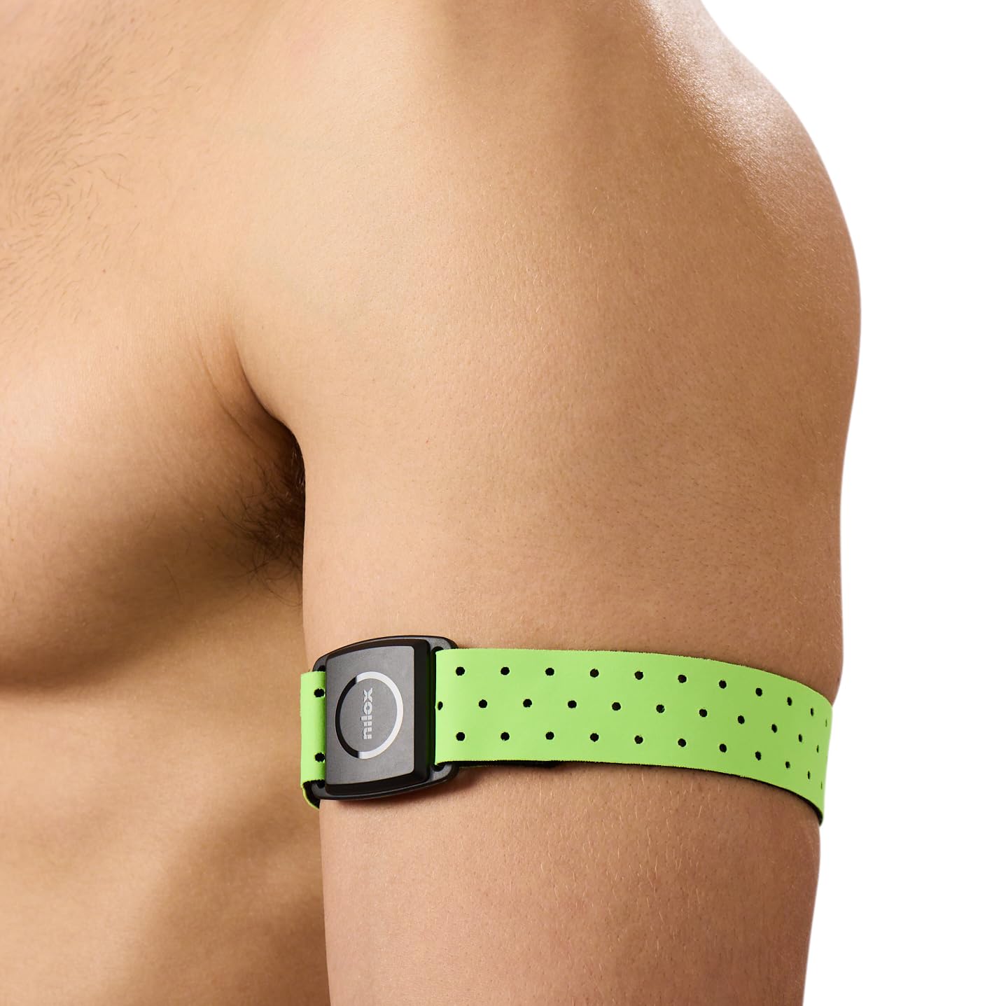 Nilox HRM Smart Armband, monitor fitness do monitorowania treningu i tętna, 4-kanałowy czujnik optyczny i inteligentne wskaźniki LED, wodoodporny, kompatybilny z aplikacjami sportowymi