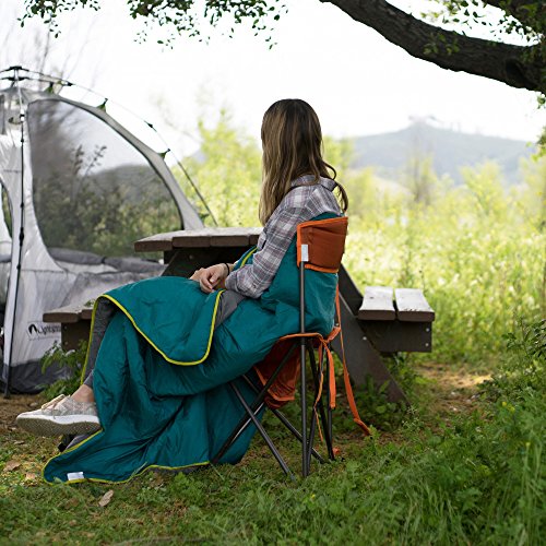 Lightspeed Outdoors Xtra Wide Nylon Ripstop Tripod Lightweight Folding Camping Sports Chair (Orange) #TOP6