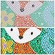 AUAUY Diamond Painting Kinder mit Holzrahmen, 5D DIY Diamond Painting Set, Malen Nach Zahlen Diamant Painting Kinder Mädchen Erwachsene, Diamant Painting Bilder Arts Craft für Home Wand Decor (Fuchs)