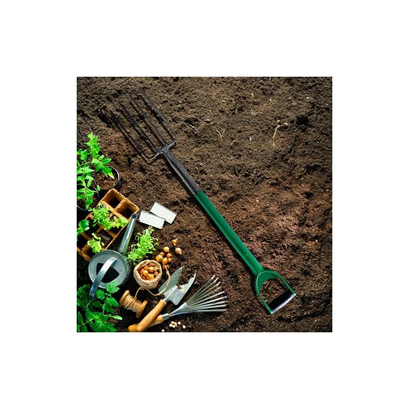 2 Piece Digging Shovel & Fork - Steel Gardening Soil Spade Garden Farm Set Handle | Cultivating All Types Of Soil | Garden Pitchfork Tool For Gardening & Digging | Strong, Durable & Rust Resistant - Image 4