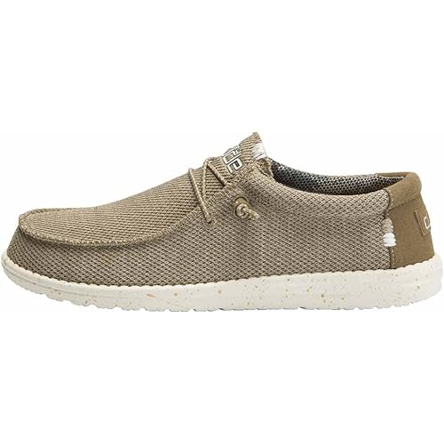 Hey Dude Men's Wally Sox | Men’s Shoes | Men's Lace Up Loafers | Comfortable & Light-Weight