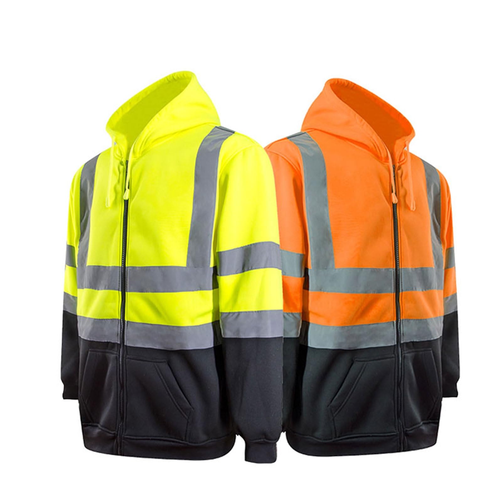 Chaleco reflectante de alta visibilidad, Chaleco Térmico Reflectante de Alta Visibilidad Chaqueta Unisex Multicolor S-5XL