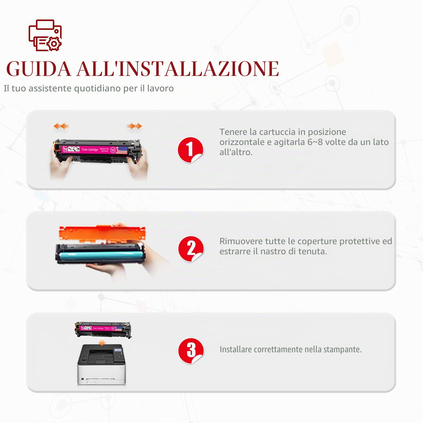 305X Compatibile per HP 305X CE410X 305A CE411A LaserJet Pro 400 | Compatibile per HP LaserJet Pro 400 color M451dn M451nw M451dw M475dn M475dw MFP M476dw M476dn Pro 300 color MFP M375nw