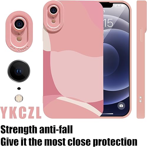 Miniatura 2 de YKCZL Funda compatible con iPhone 12 Pro Max de 6.7 pulgadas, bonita funda protectora de lente de cámara completa, delgada, suave, a prueba de