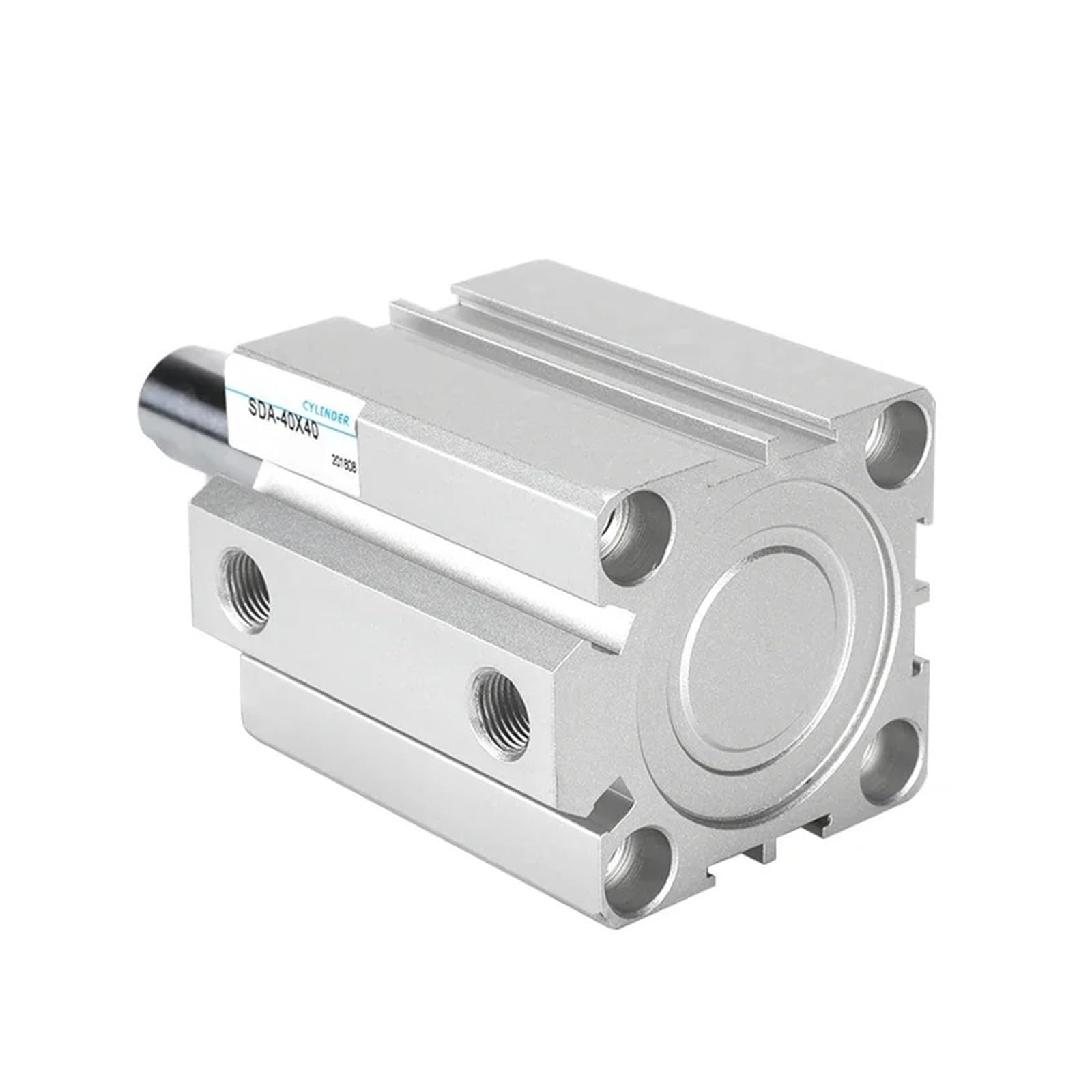 Pneumatischer Kompaktzylinder 12 16 20 25 32 40 50 63 80 mm Bohrung 5-50 Hub Doppeltwirkender Luftzylinder Mit schneller Reaktion und flexibler Steuerung(Stroke 10mm,Bore 63mm)