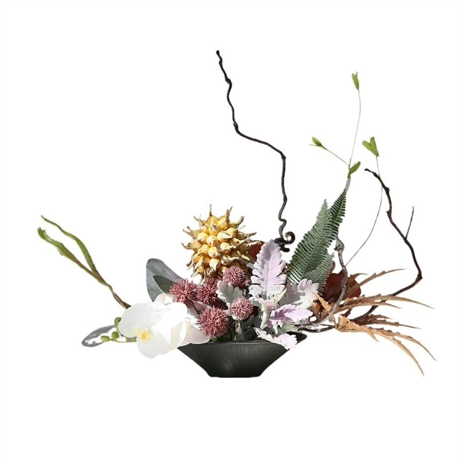 Bx9rE7tK3g Faux Flowers with Vase Vintage Chinese Simulation Floral Arrangements Table Coffee Fake Flowers Potted Plants Entrance Front Decorative Artificial Flowers