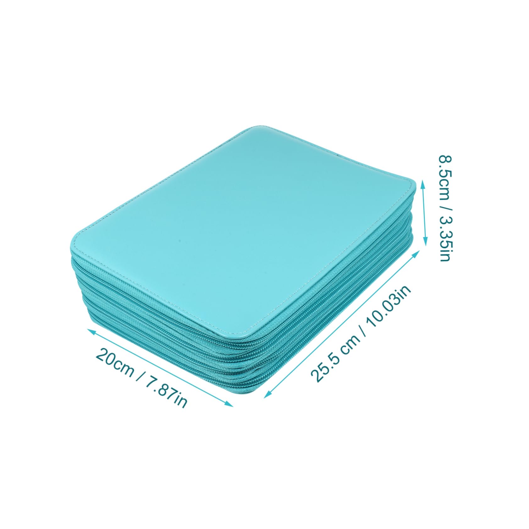 Astuccio Portamatite da Disegno Blu in Pu, 184 Fori | Grande Capacità, Classificazione per Matite Acquerello, per Adulti e Professionisti, Accessori Disegno