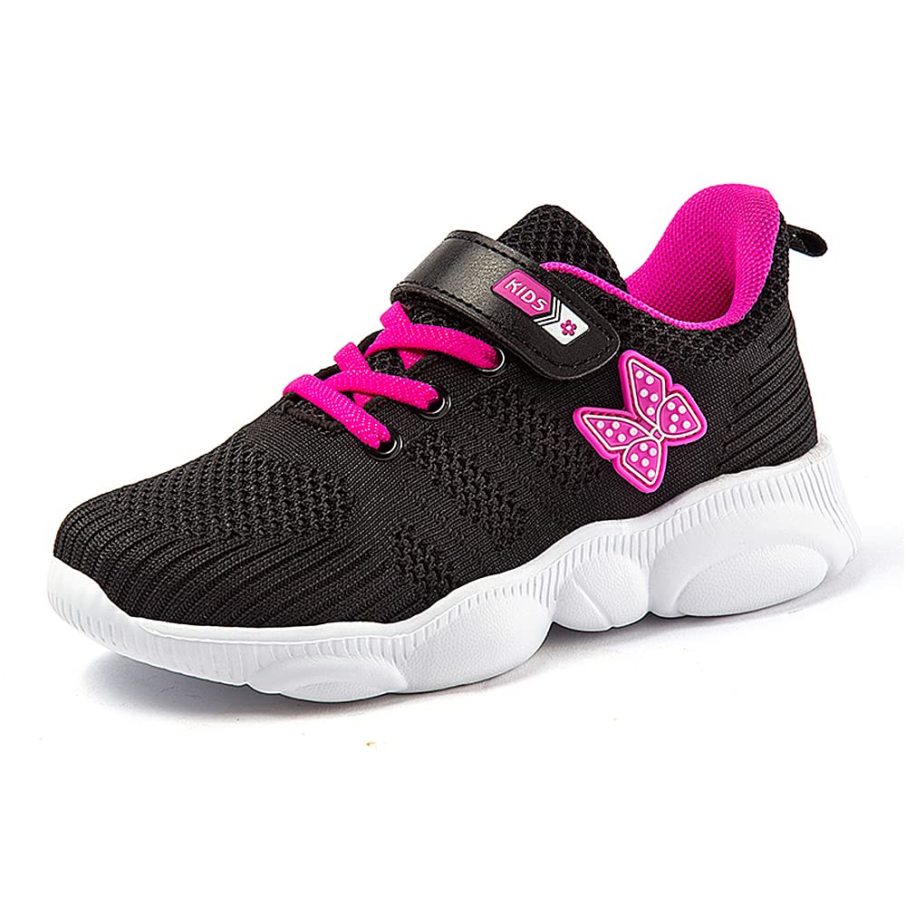 DEEKEYSneakers Toddler/Little Kids/Big Kids Boys Girls Velcro Walking Sports Shoes Lightweight Breathable Athletic Running Slip On Anti-Slip Soft