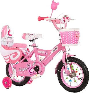FUFU 12" 14" 16" 18" Children's Bicycle, Suitable For Girls And Boys 2-13 Years Old, With Training Wheels And Handbrake
