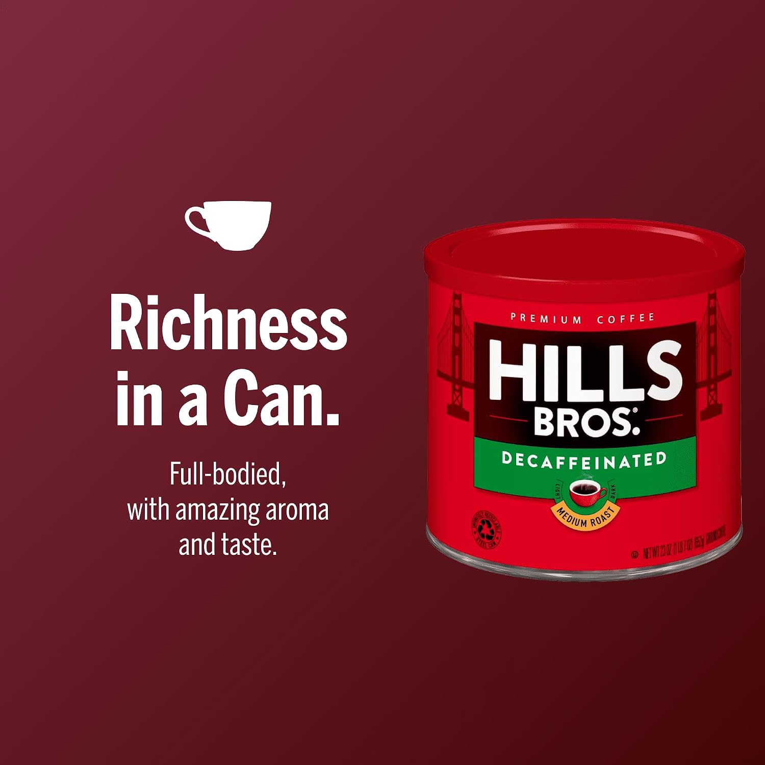 Hills Bros. Decaffeinated Ground Coffee — image 4