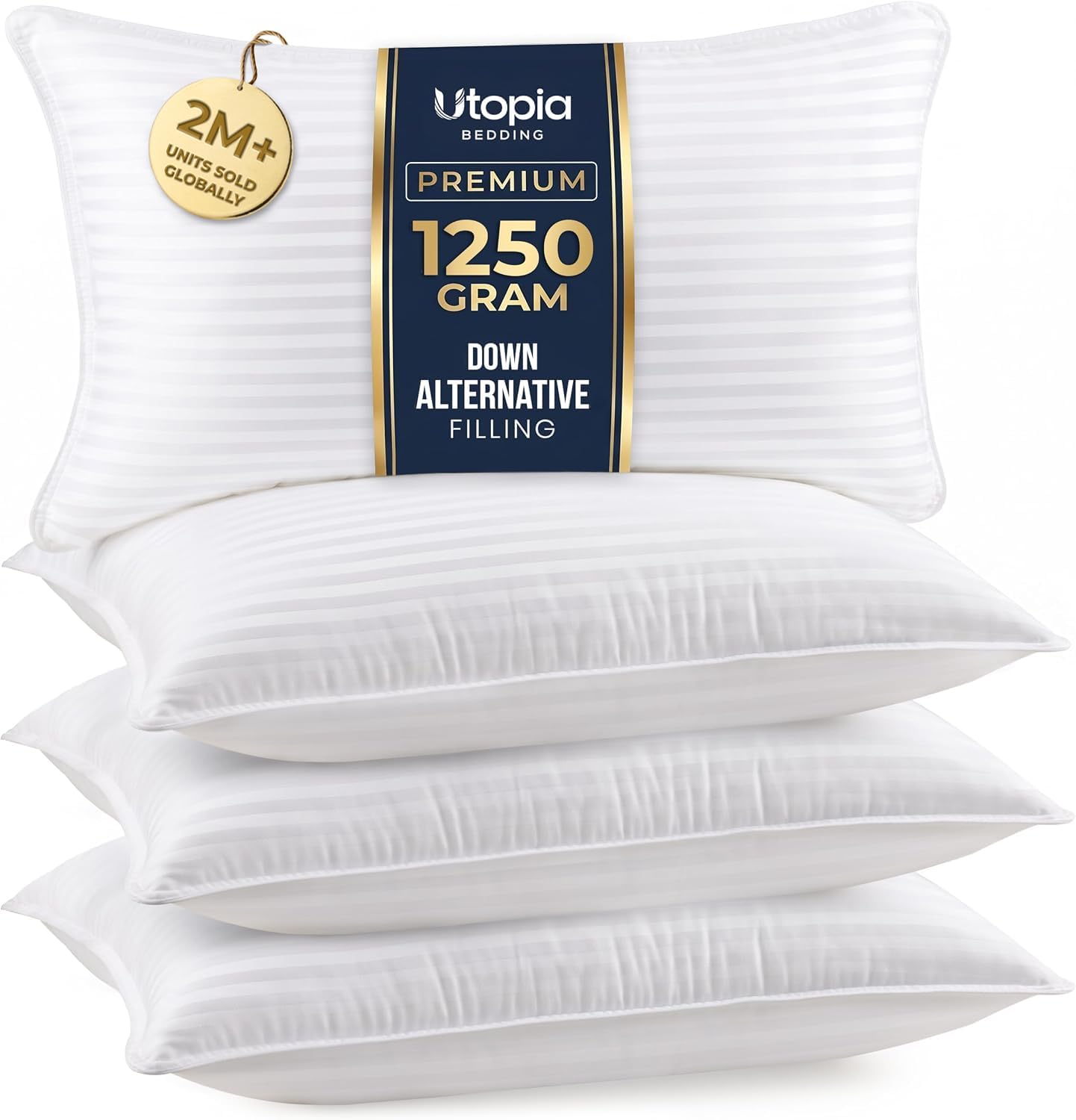 Utopia Bedding Hotel Bed Pillows for Sleeping, Pillows King Size Set of 4