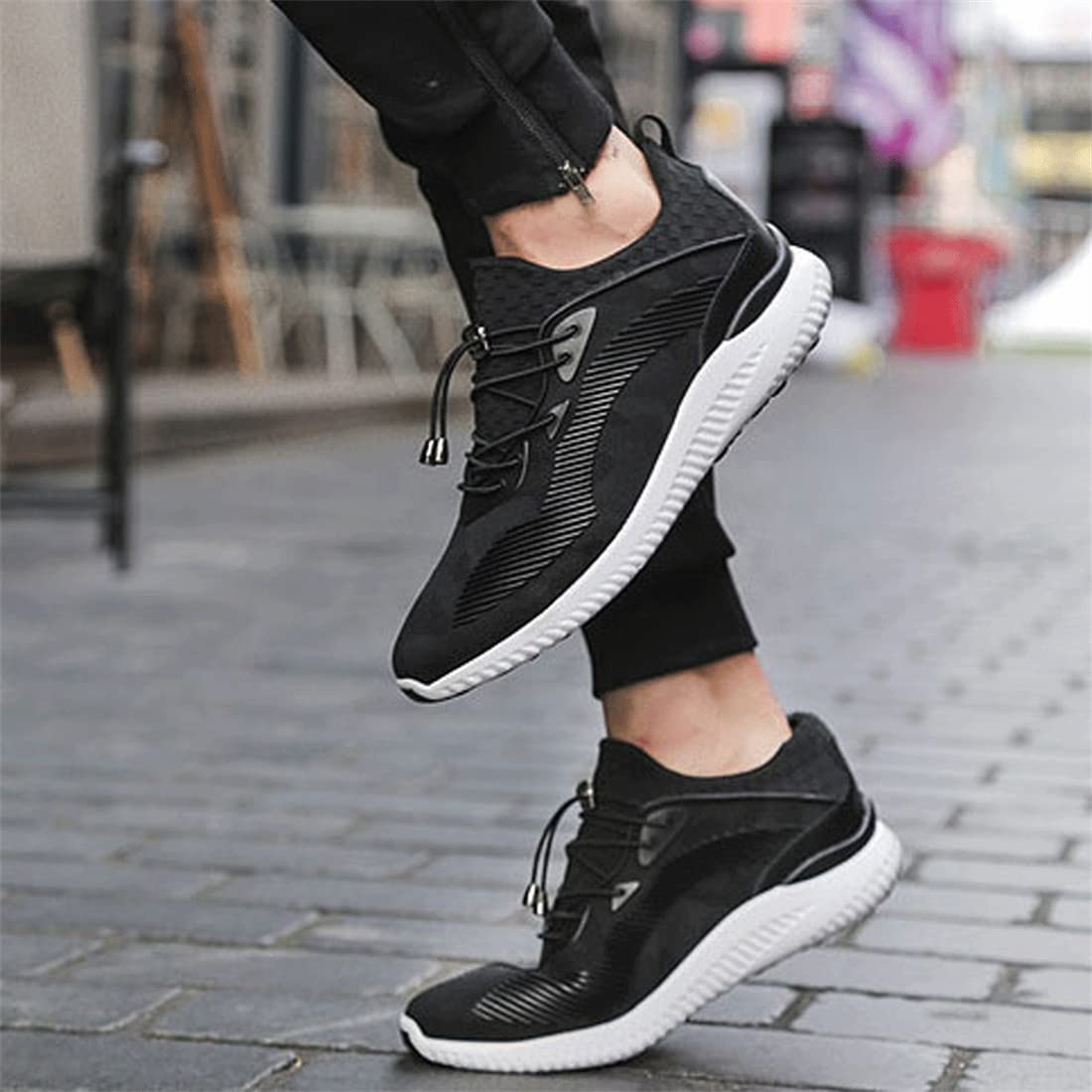 VIBLiSS Sneakers da Uomo con Rialzo Scarpe da Passeggio Atletiche Antiscivolo Sneakers Alte alla Moda Scarpe da Tennis Casual Traspiranti