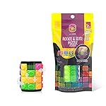 R.Y.TOYS Rotate and Slide Puzzle-Design Patent,Fidget Toys(Restore Order/Create Patterns) 8 Colors,4 Layers-Detach Piece for Quick Play,Brain Teaser,Sensory Toys,Birthday Gifts,Stocking Stuffers