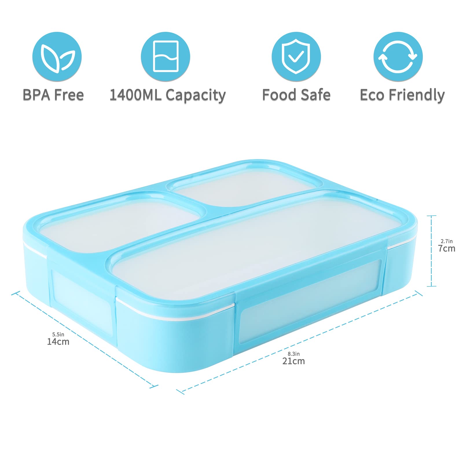 EcoBentoBox™ - Lekvrije RVS Lunchbox - Duurzame Broodtrommel voor Onde