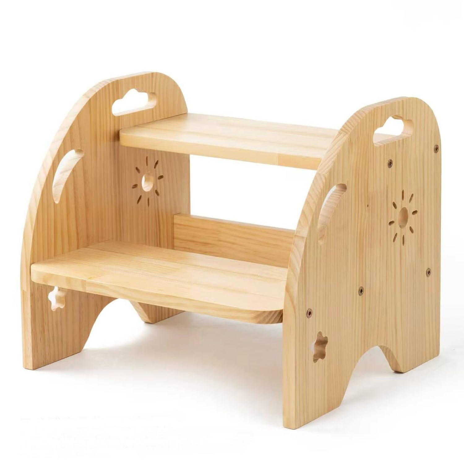 Taburete para niños,Taburete Infantil con 2 Peldaños,Escalera Portátil para Adultos y Niños,para Dormitorio,baño,Cocina