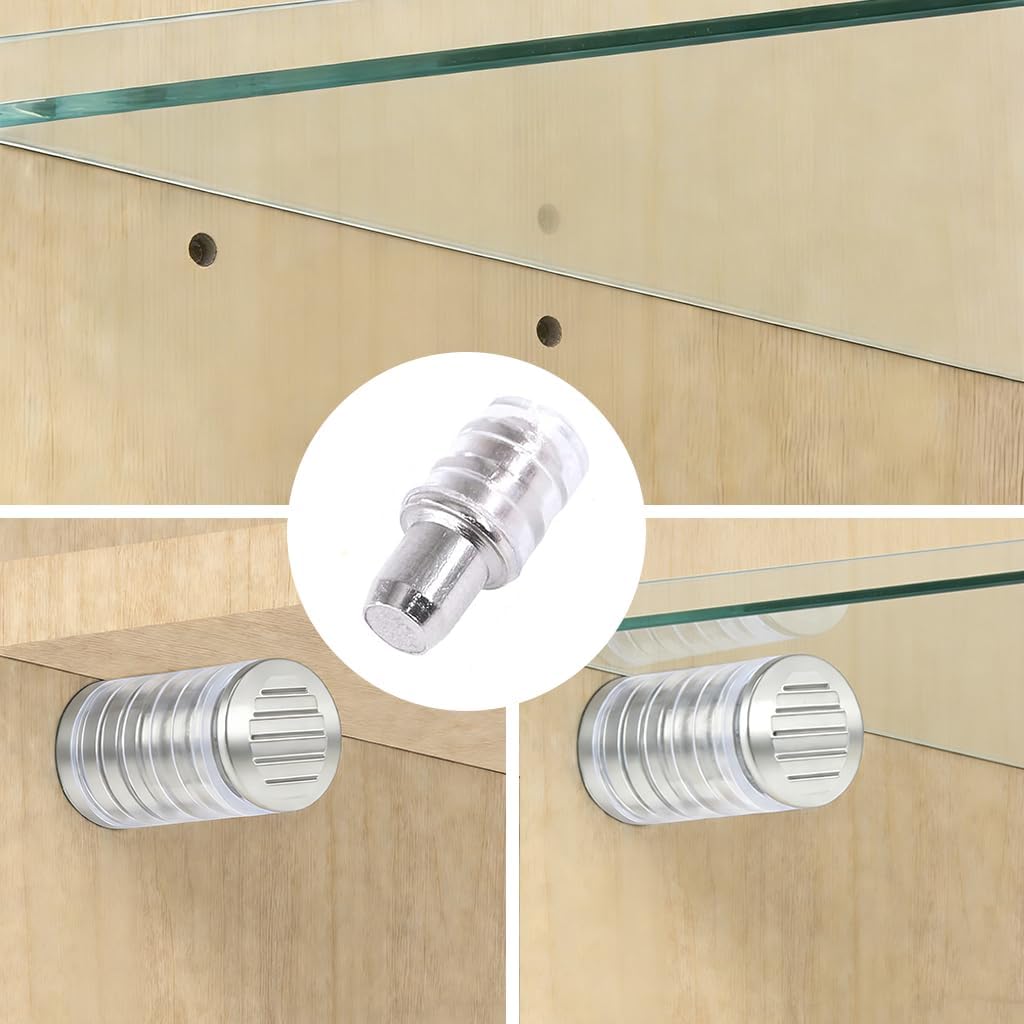 Shelf Pegs 5mm Shelf Pins 110 Pack Cabinet Support Replacement Pegs 3 Styles and Self Tapping Screws Laminate Support for Shelves bookcases
