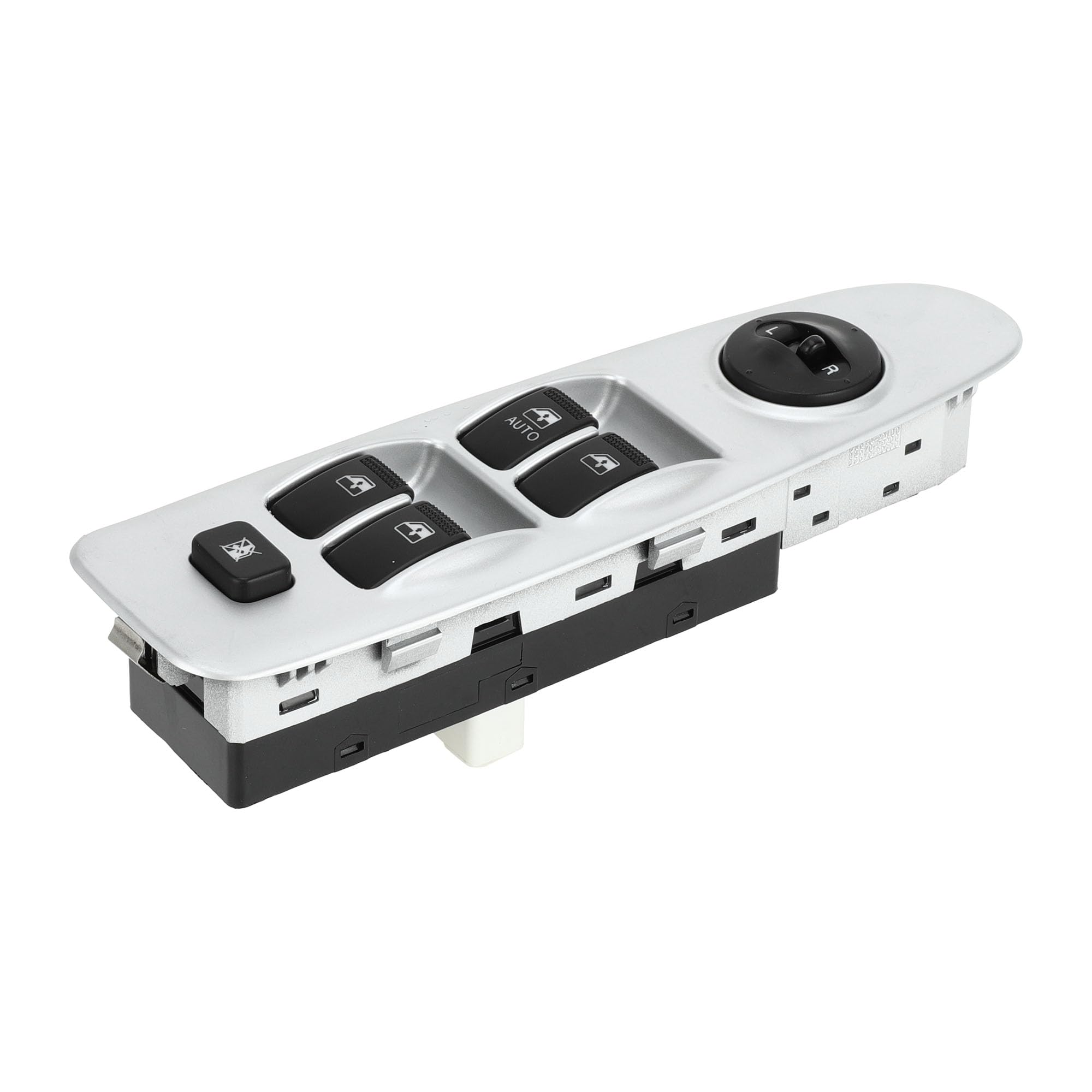 A ABSOPRO Power Window Switch Front Left Driver Side Window Control Switch for Hyundai Elantra 2002-2006 Silver Tone