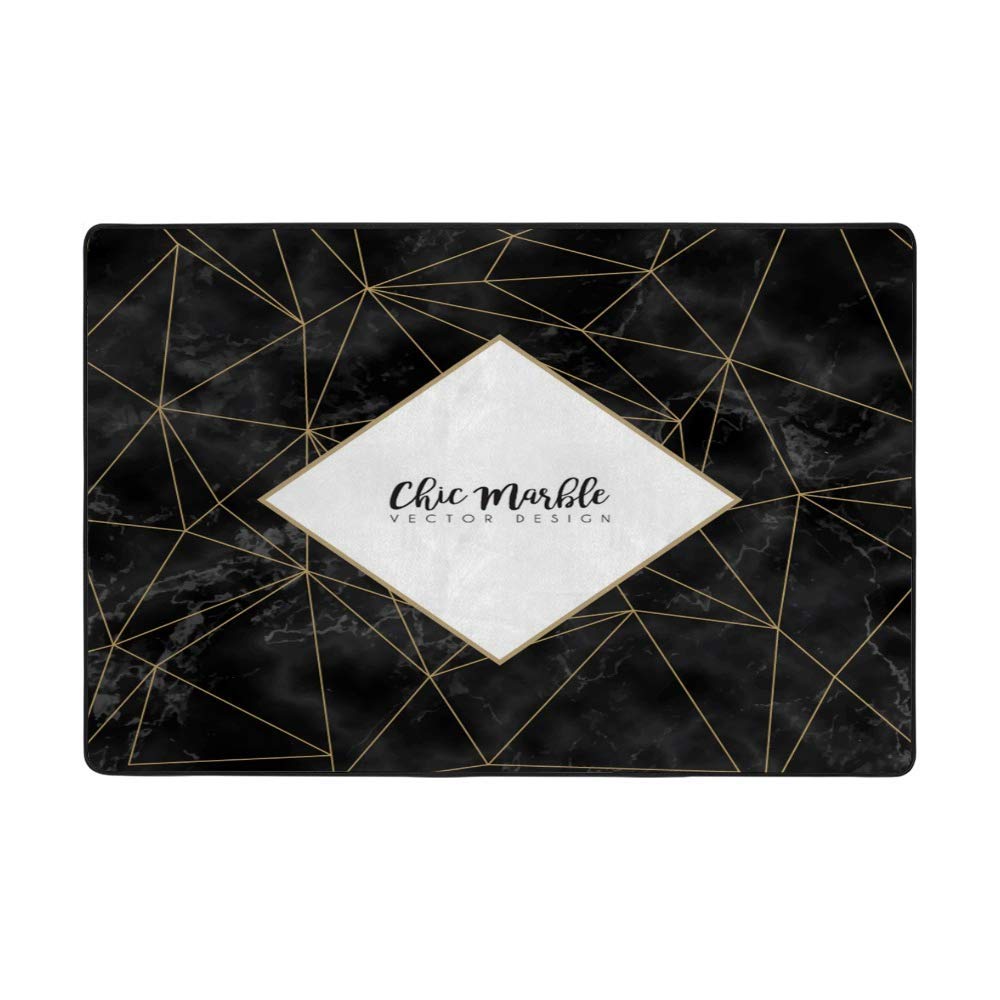 Tapis de sol antidérapant marbre pour éliminer les glissades et les taches de cuisine