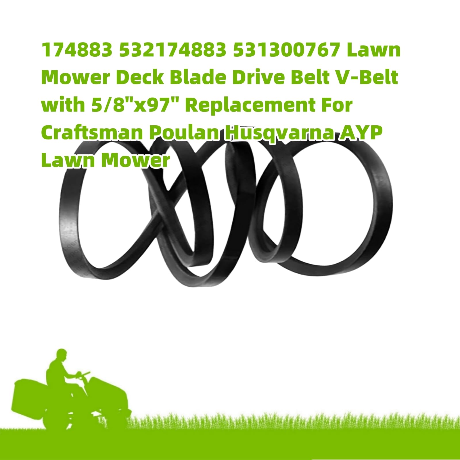 Lawn Mower V Belt 174883 532174883 42'' Mower Deck Belt 5/8'' X 97