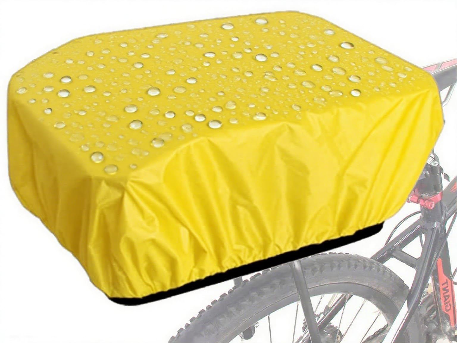 VAOLOAV 5L to 20L Mini Bike Rear Rain Cover Rack Trunk Bag Rain Cover for Bike Basket Bag Yellow