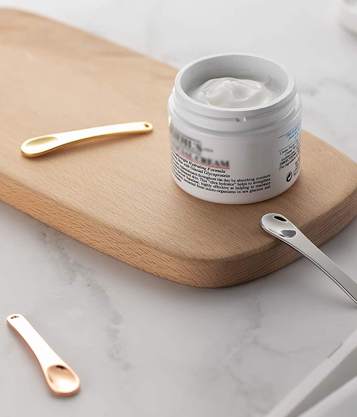 Coshar 4er Set Make-up-Schaufeln – Metall-Spatel Für Cremes, Zum Mischen & Proben, Goldfarben