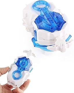 Bey Battling Tops Burst B-184 Custom BeyLauncher LR Left Right Spin DB Layer System Compatible with All Bey Burst Series (White)