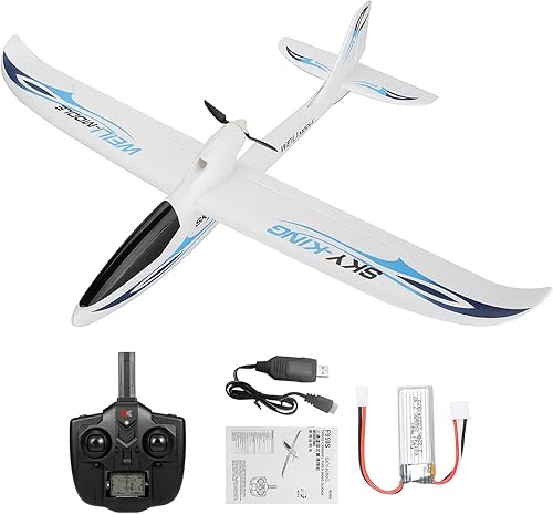 Miniatura 9 de GoolRC 3CH Avión RC Sky-King RC Avión de combate, 2.4 GHz, 6 ejes, estabilizador de giroscopio RTF, avión planeador RTF, fácil de volar para