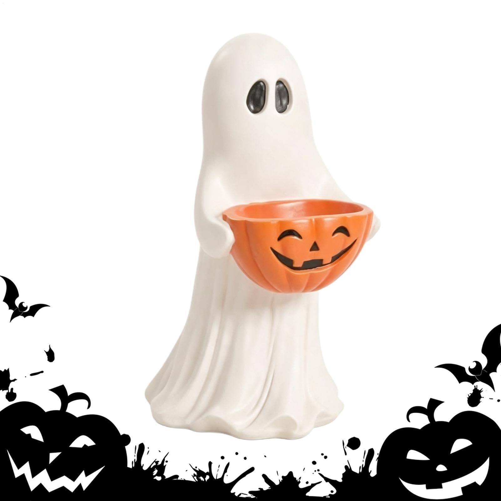 Porta Fantasma Porta Dolci In Resina Impermeabile | Decorazioni per Feste in Casa Per Feste Giardino Portico Porta Finestra Tavolo Casa Ingresso Autunno Mensola