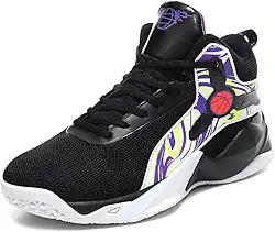 Tênis de corrida unissex de cano alto leve com tecelagem braguilha para corrida, tênis esportivo e basquete